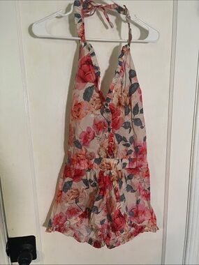 Floral Halter Romper